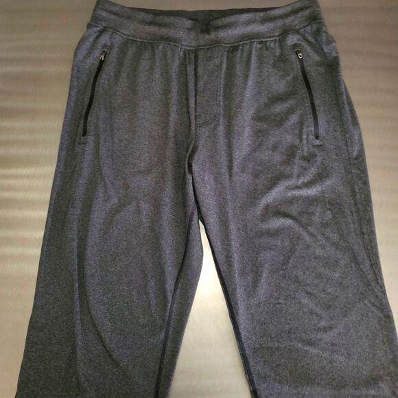 Lululemon Discipline Pull On Track Gray Straight Leg Zip Pockets Drawstring XL - Picture 2 of 14